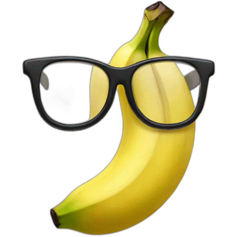 banana with glasses emoji