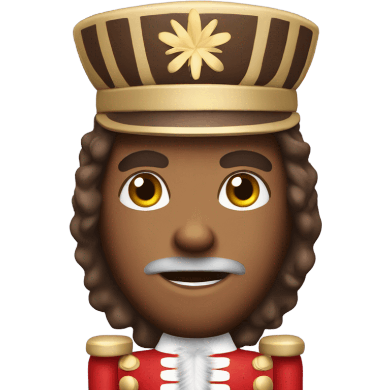 nutcracker, hair brown with torso emoji