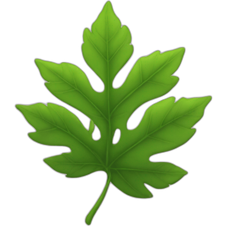 write on GO leaf emoji