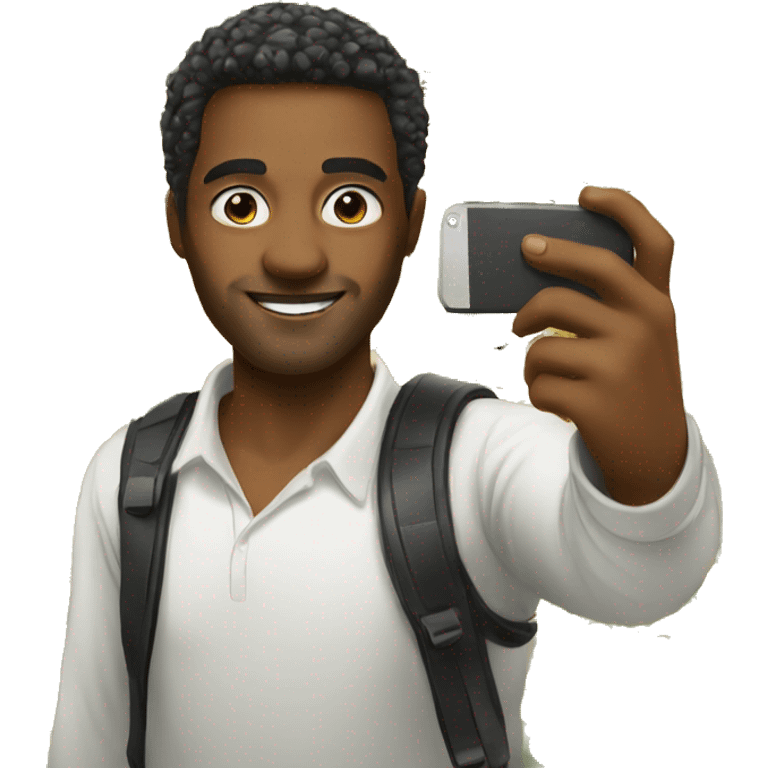 selfie A foreigner who takes selfies emoji