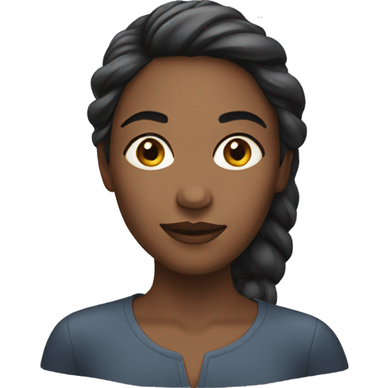 woman with clear, shiny skin emoji