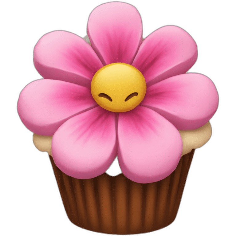 blossom cupcake emoji