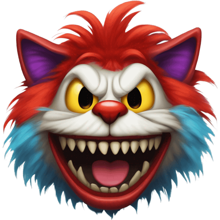 horror clown cat emoji