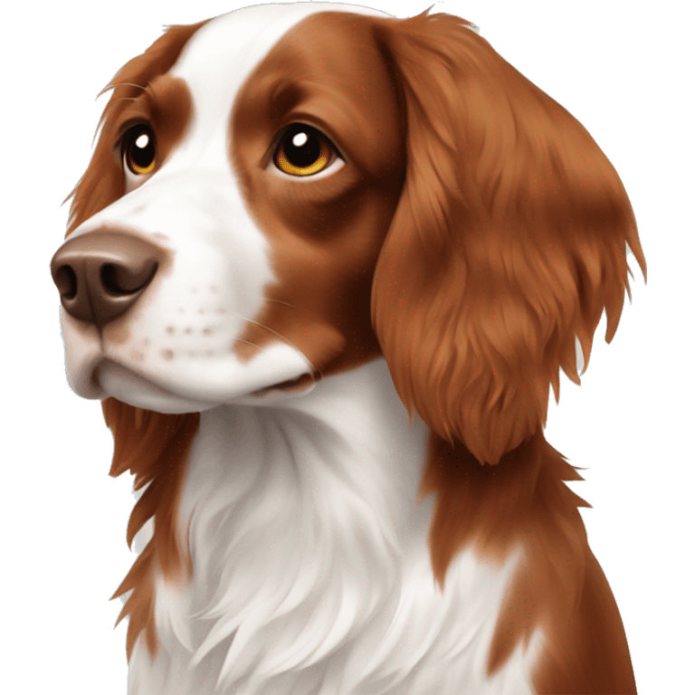 Brittany spaniel long hair emoji