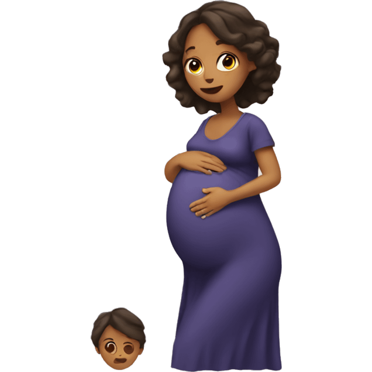 pregnant woman emoji