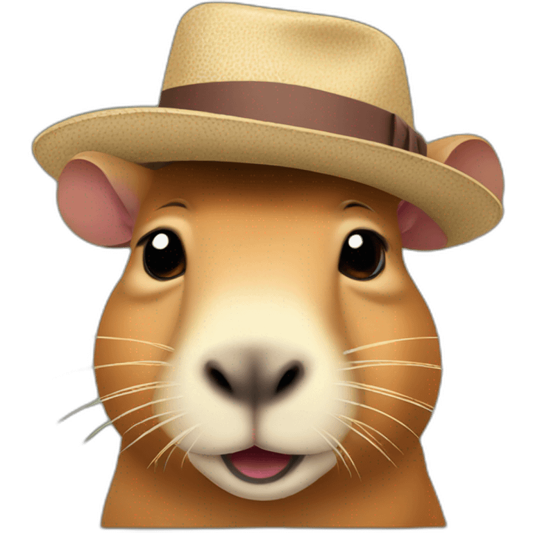 capybara with hat emoji