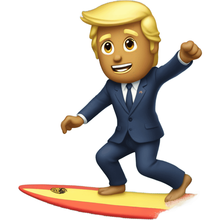 Donald Trump surfing  emoji