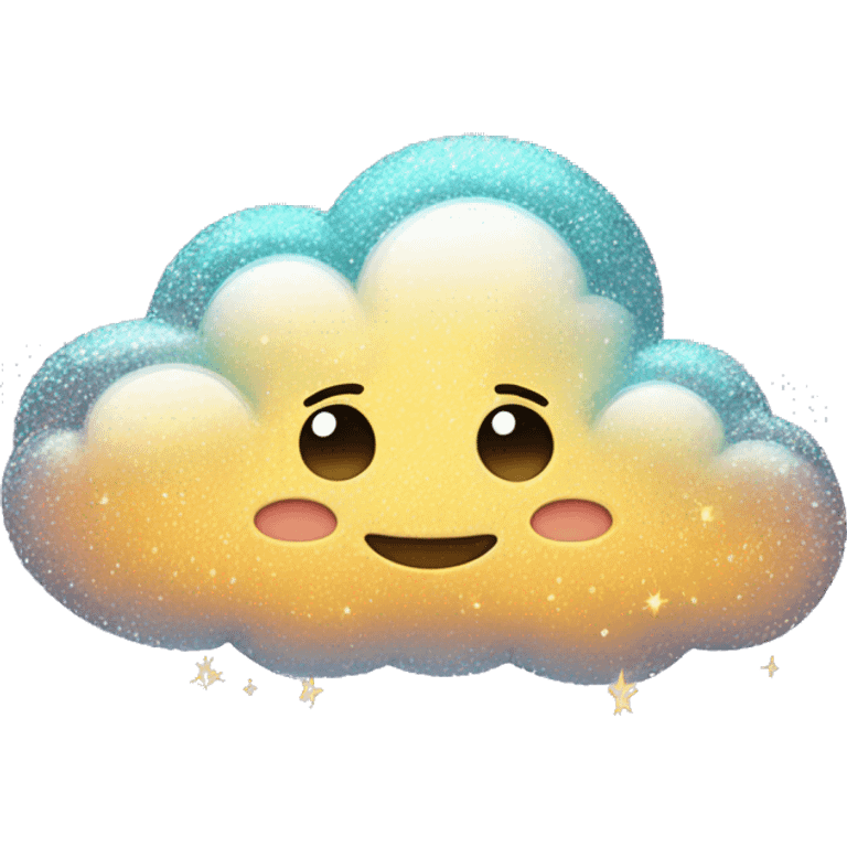 glittery clouds emoji