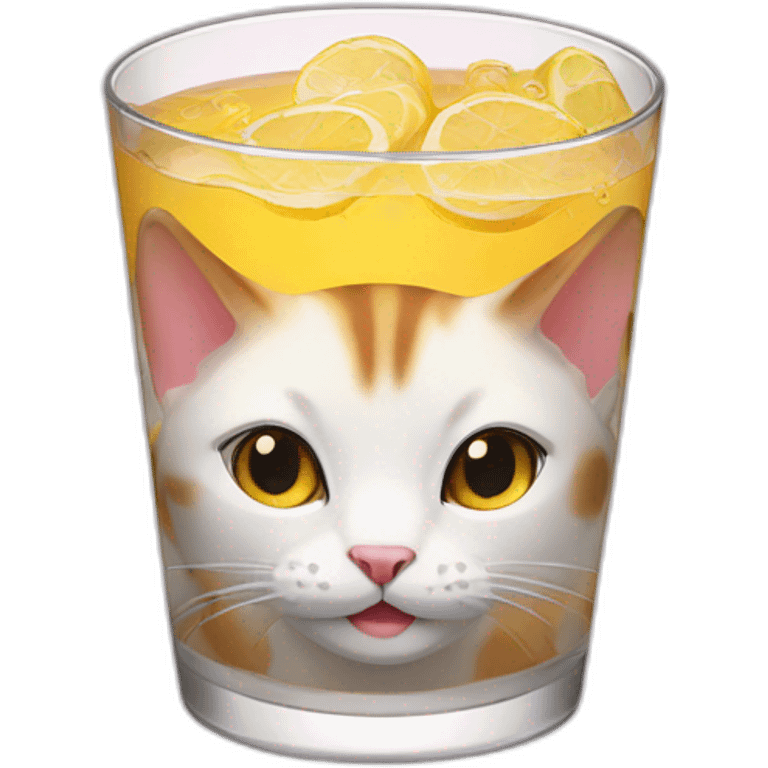 A cat drink emoji