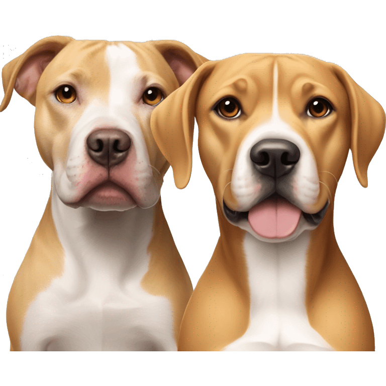 Blondie pitbull and beagle emoji