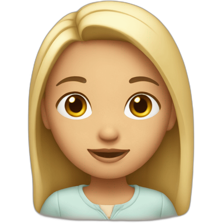 Fille main en l'ai emoji