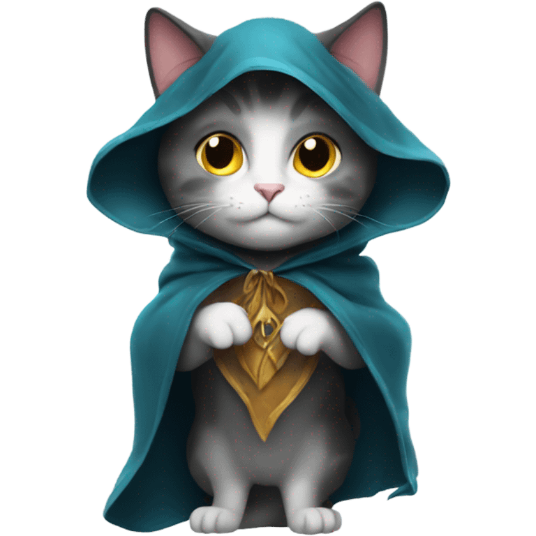 Cat with a magic cloak  emoji