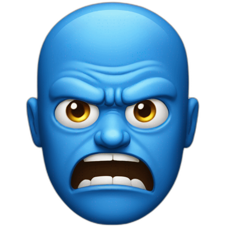 angry blue person emoji