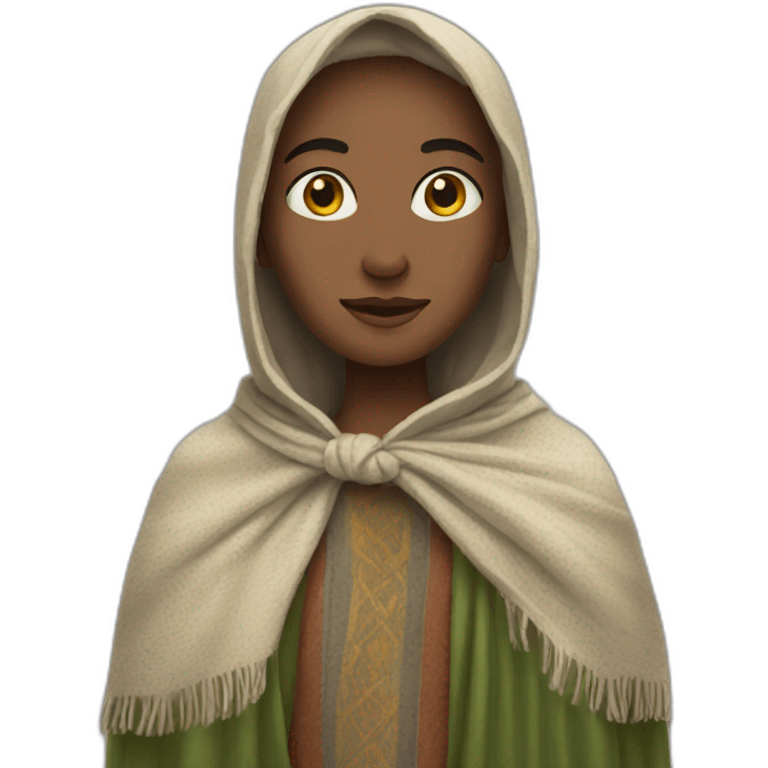 olmen wearing shawl emoji