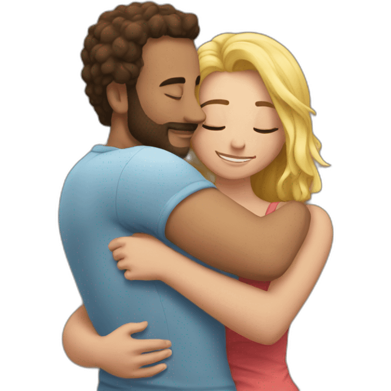 Tight hugging my girlfriend  emoji