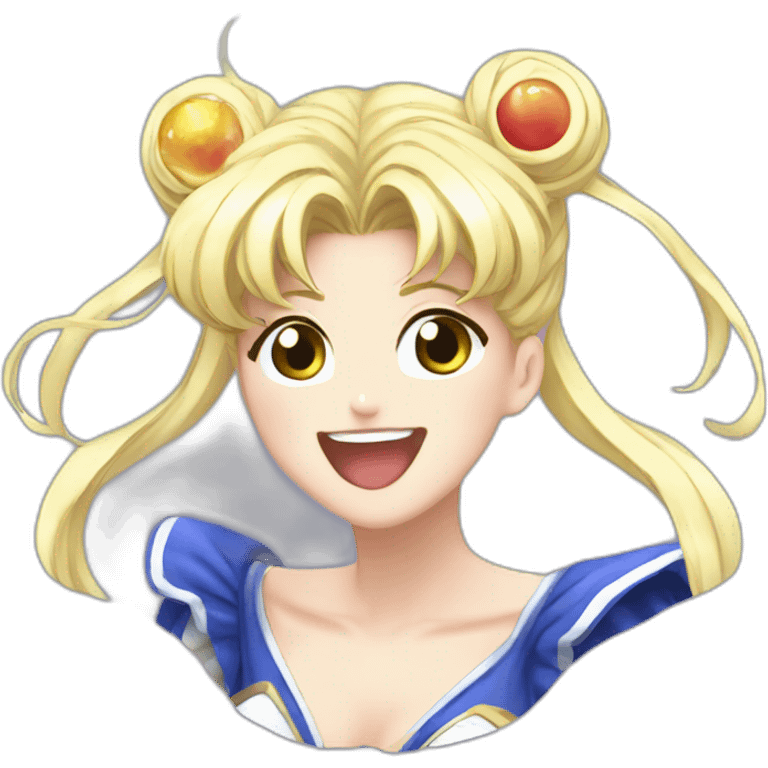 Sailormoon-laughing-90-anime-style emoji