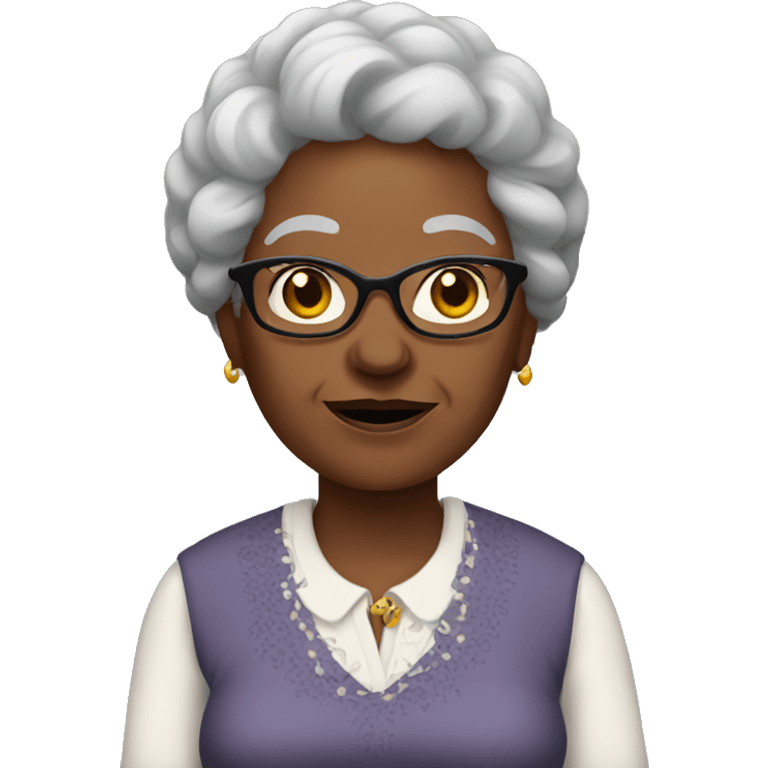 black grandma emoji