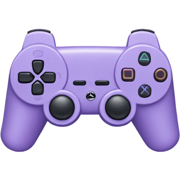 Lilac PlayStation controller emoji