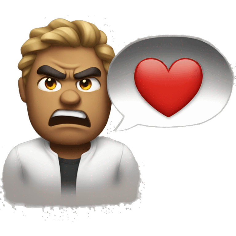 Angry but in love emoji