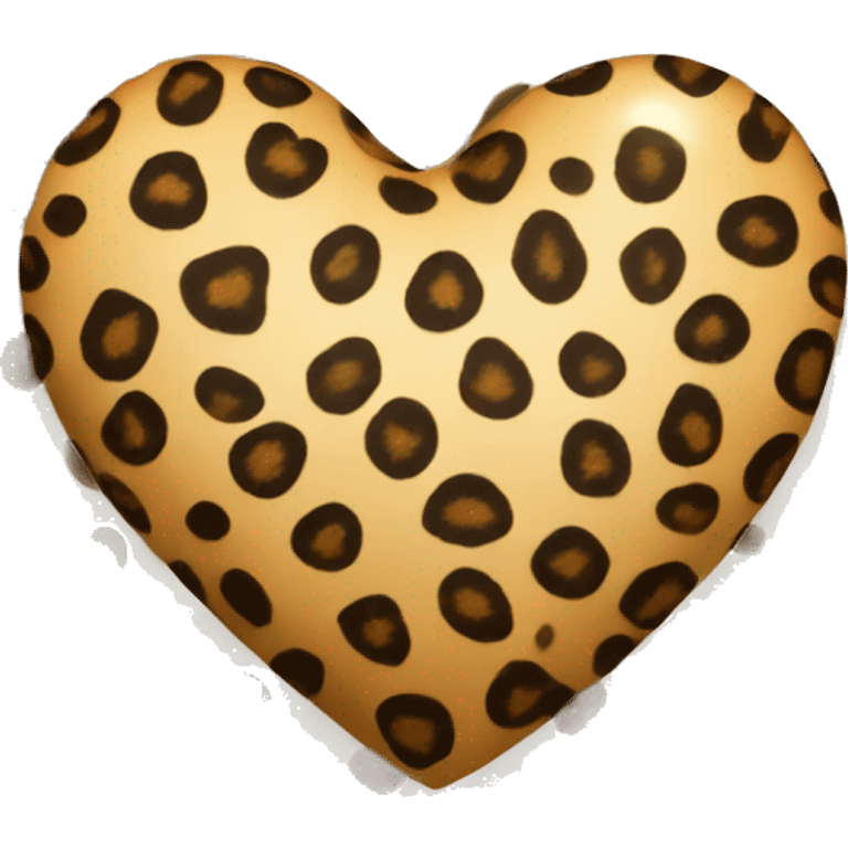 cheeta print heart emoji