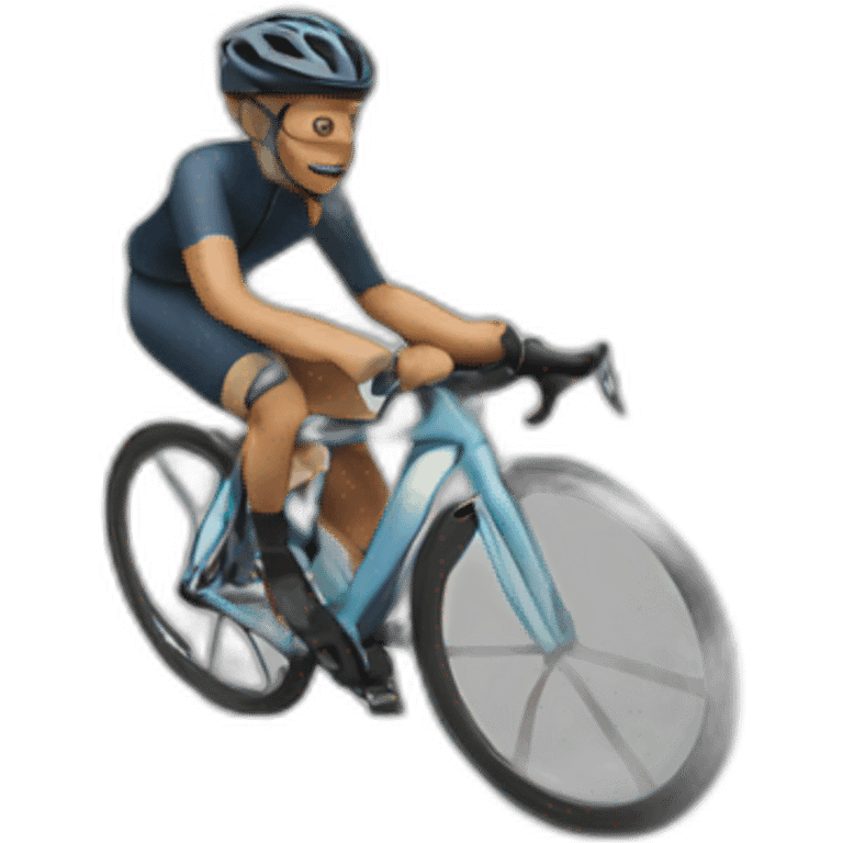 cyclist riding fast emoji