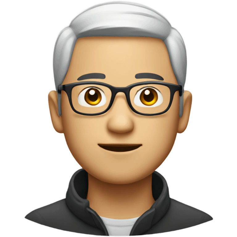 chinese man with glasses in a  emoji