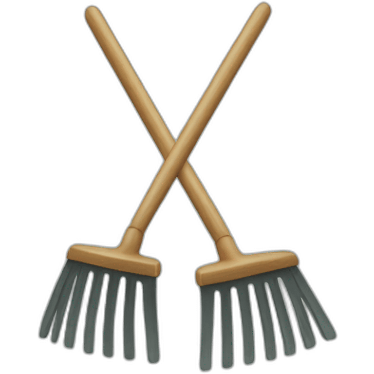 A rake  emoji