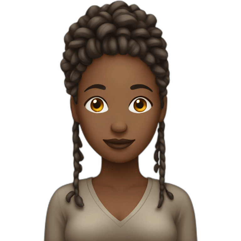 African women with locs emoji