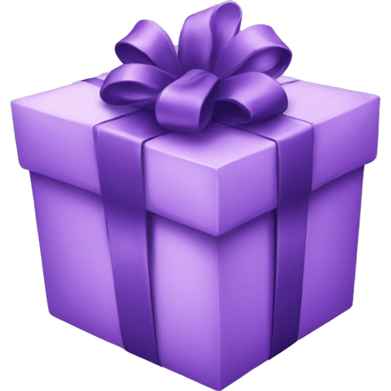 Purple gift emoji