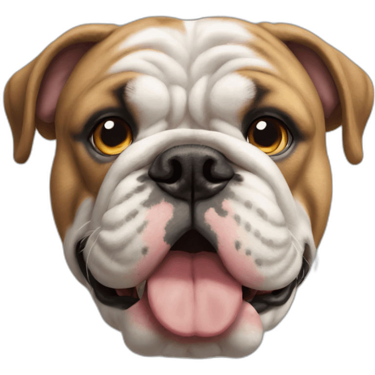 english bulldog head emoji