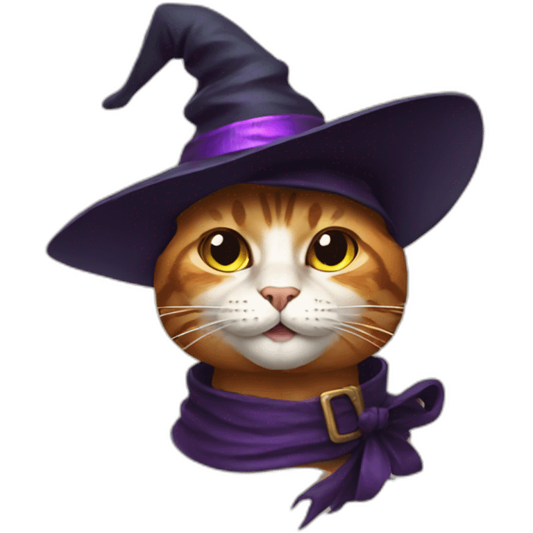 cat with witch hat emoji