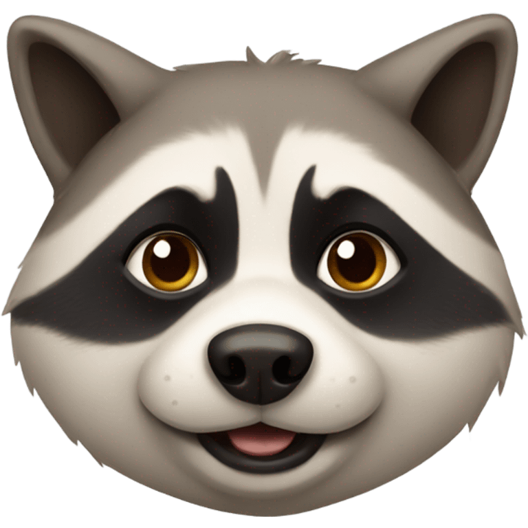 fat dog raccoon emoji