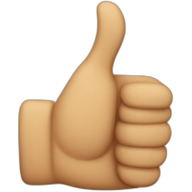 half thumbs up emoji