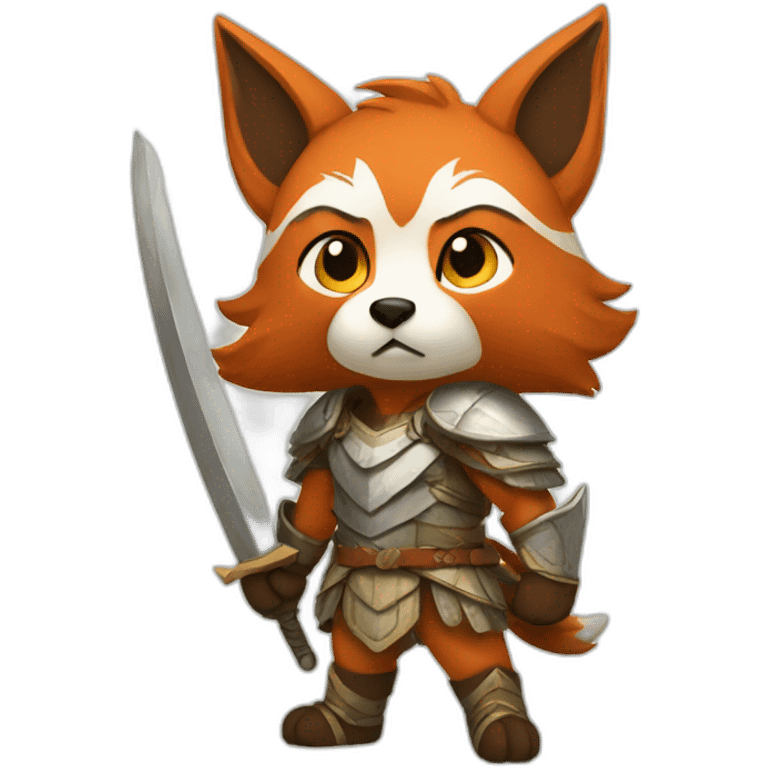 warrior fox emoji