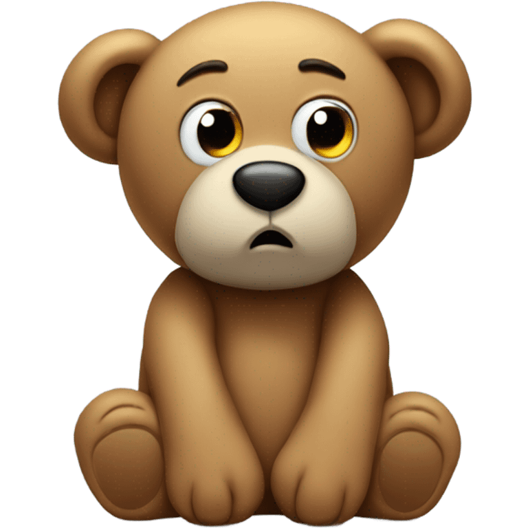 Bored Teddy bear  emoji