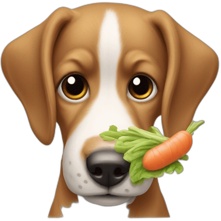 Chien qui mange un lapin emoji