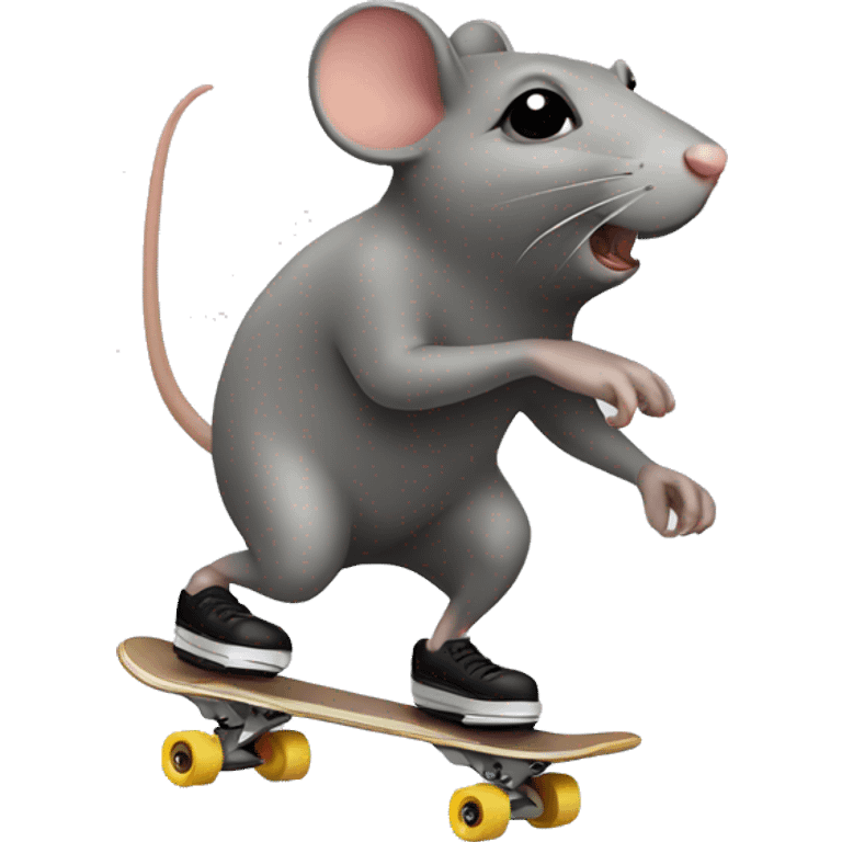 rat skating emoji