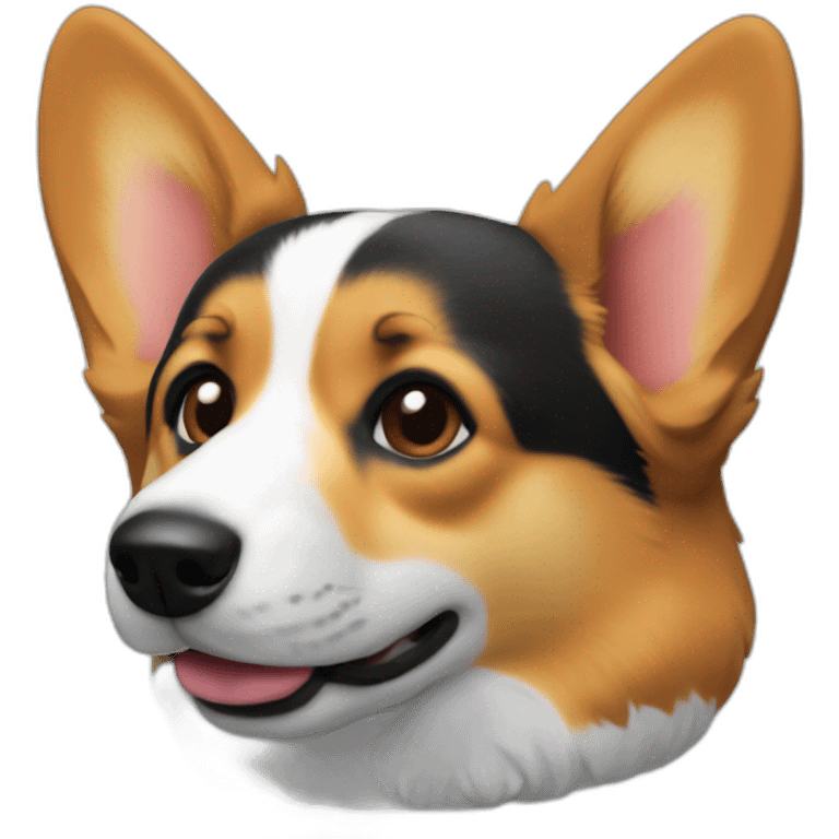 Corgi-computer-coding emoji