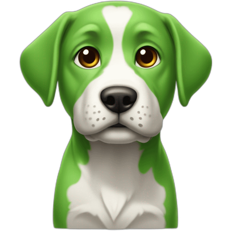 emoji chien vert 64x64 emoji