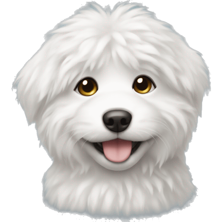 White fluffy puppy emoji