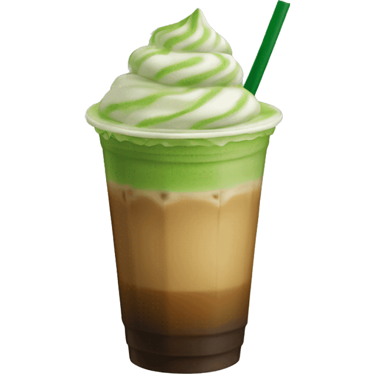 Matcha Iced coffee venti emoji