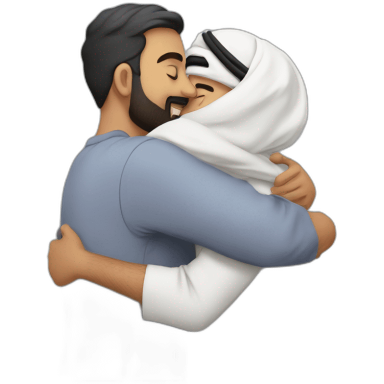 Arab hug emoji