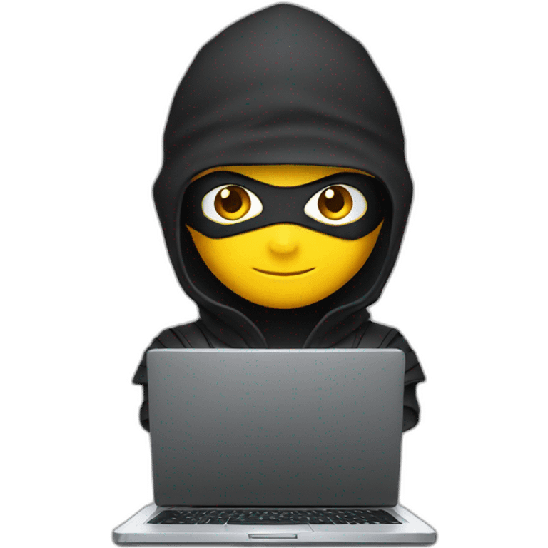 Ninja with a laptop emoji