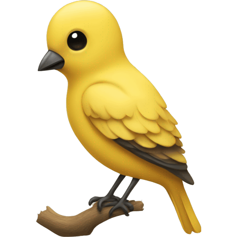 A little girl bird, yellow emoji