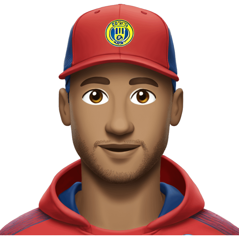 Create a emoji with Neymar Junior using a cap of meta  emoji