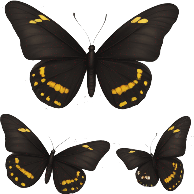 black butterfly emoji