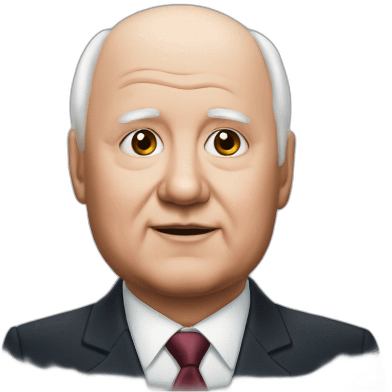 Gorbachev with birthmark emoji