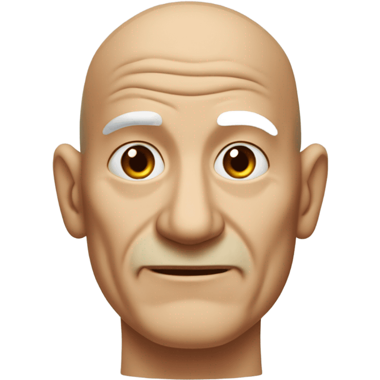 Bald old man emoji