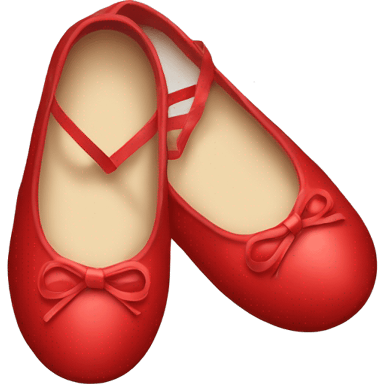 Red ballerina shoes emoji