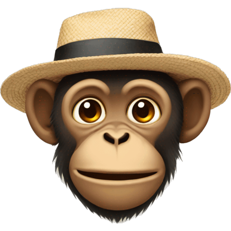 Crying monkey in hat emoji